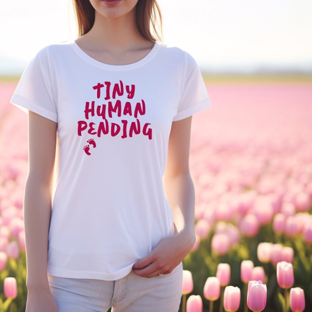 Humorous pregnancy fingerprint burgundy T-Shirt Tri-Blend Shirt (Creator Uploaded)