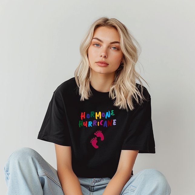 Humorous pregnancy fingerprint colorful T-Shirt (Creator Uploaded)