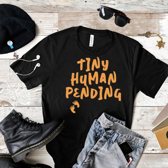 Humorous pregnancy fingerprint orange T-Shirt (Creator Uploaded)