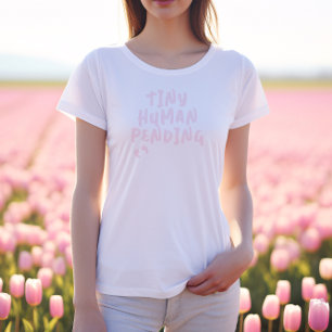 Humorous pregnancy fingerprint pinkT-Shirt Tri-Blend Shirt