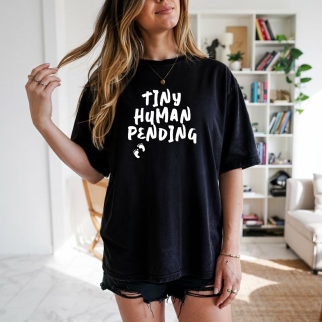 Humorous pregnancy fingerprint white T-Shirt (Creator Uploaded)