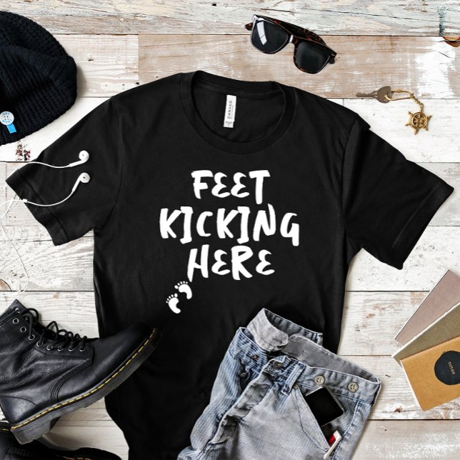 Humorous pregnancy fingerprint white T-Shirt (Creator Uploaded)