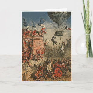 Humorous Print Of A Theatrical Performer Card