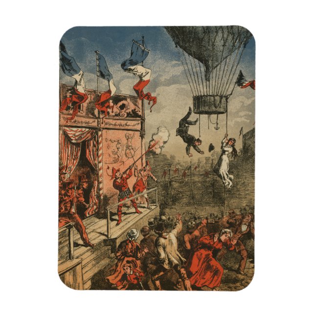 Humorous Print Of A Theatrical Performer Magnet (Vertical)