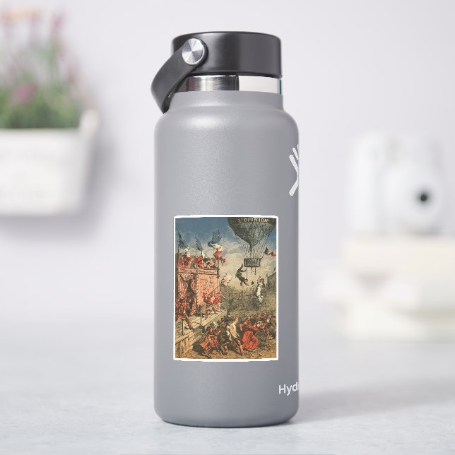 Humorous Print Of A Theatrical Performer Sticker (HydroFlask)