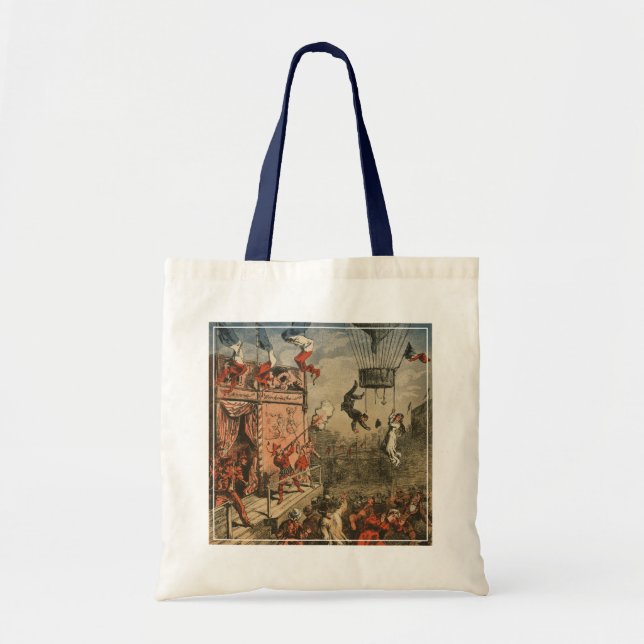 Humorous Print Of A Theatrical Performer Tote Bag (Front)