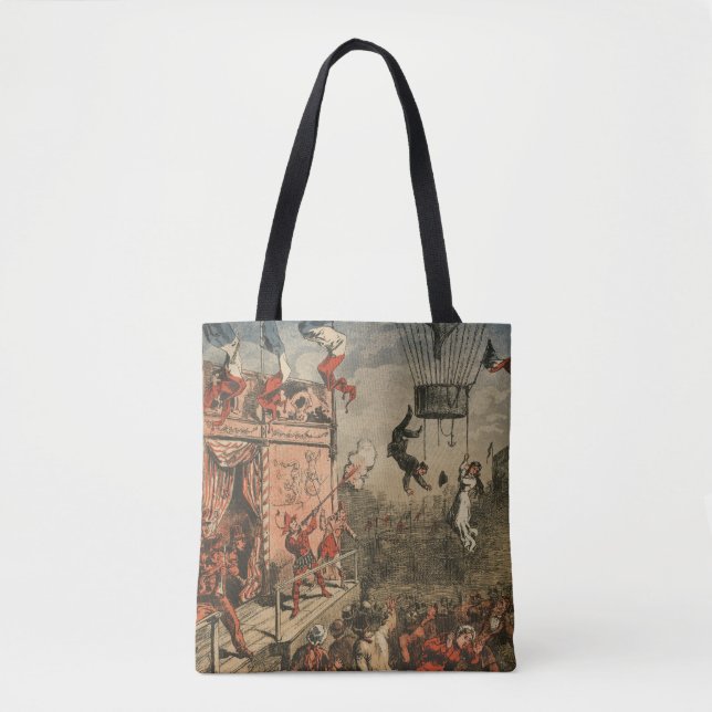 Humorous Print Of A Theatrical Performer Tote Bag (Front)