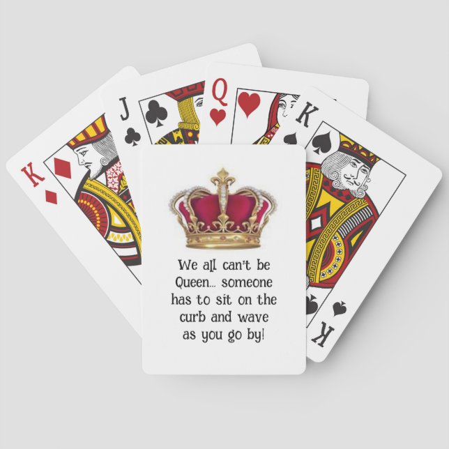 Humorous Queen Classic Playing Cards (Back)