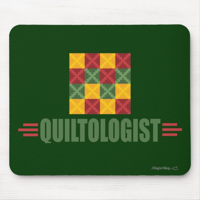 Humorous Quilting Mouse Pad (Front)