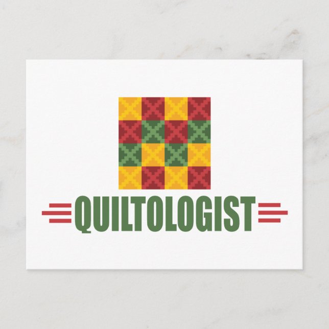 Humorous Quilting Postcard (Front)