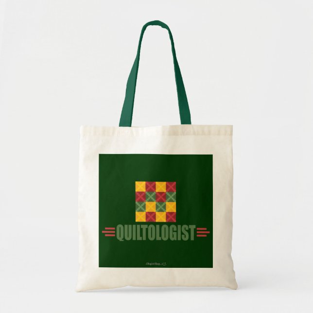 Humorous Quilting Tote Bag (Front)