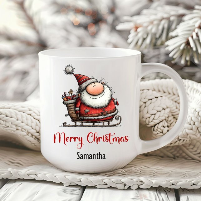 Humorous Quirky Santa Claus Coffee Mug (Humorous Quirky Santa Claus Coffee Mug)
