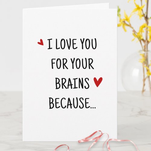 Humorous Quote I Love You Funny Valentines Day Card