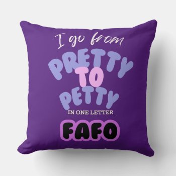 Humorous Quote Pillow by Godsblossom at Zazzle