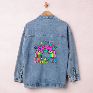 Humorous Quotes with a Touch of Drama and Adorable Denim Jacket