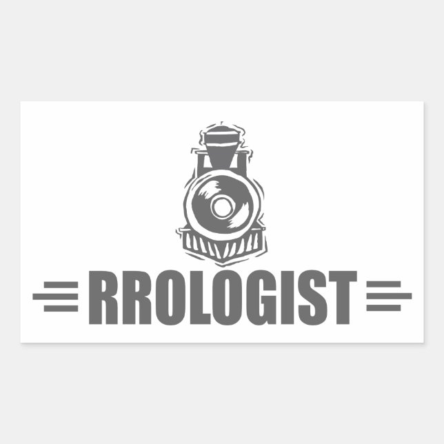 Humorous Railroad Rectangular Sticker (Front)
