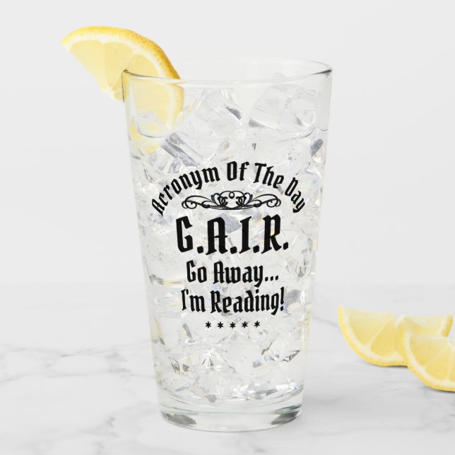 Humorous Reading Acronym  Glass (Front Ice)