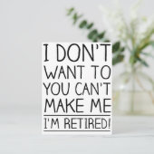 Humorous Retirement Quote Postcard | Zazzle