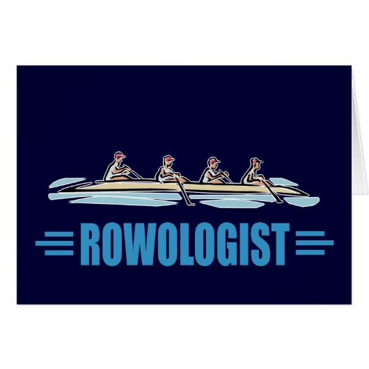 Humorous Rowing Cards (Front Horizontal)