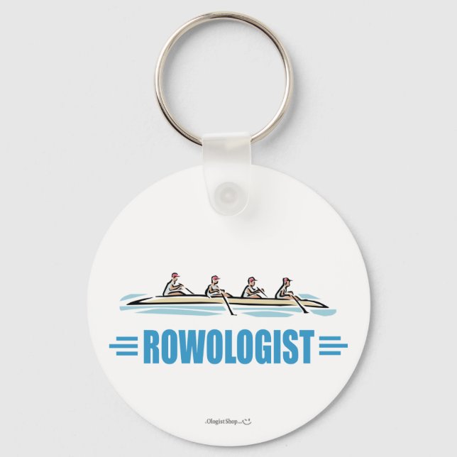 Humorous Rowing Keychain (Front)