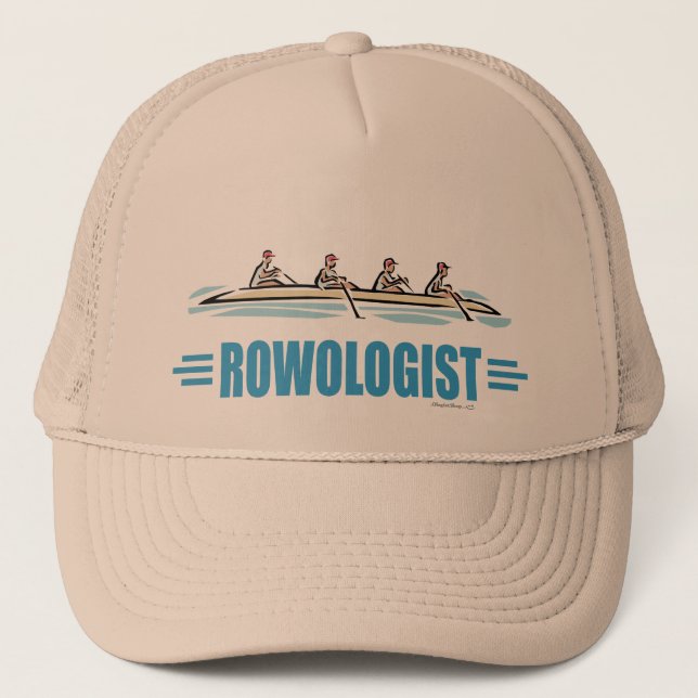 Humorous Rowing Trucker Hat (Front)