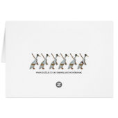 Humorous runner duck cards (Back Horizontal)