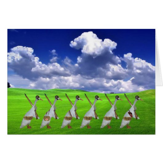 Humorous runner duck cards (Front Horizontal)