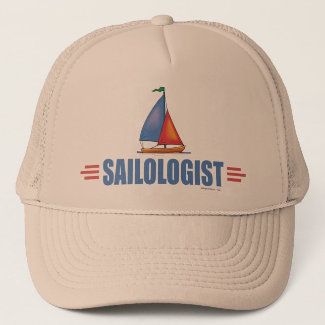Humorous Sailing Trucker Hat (Front)
