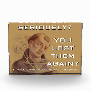 Humorous Saint Anthony of Padua Photo Block