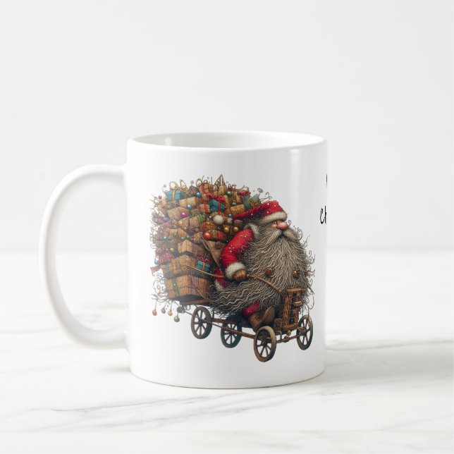 Humorous Santa Claus Father Christmas St Nicholas Coffee Mug (Left)