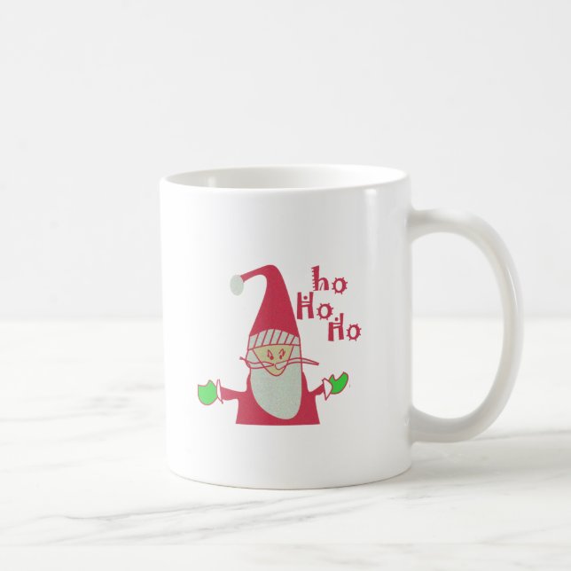 Humorous Santa Mouse: Unique Festive Art & Holiday Coffee Mug (Right)