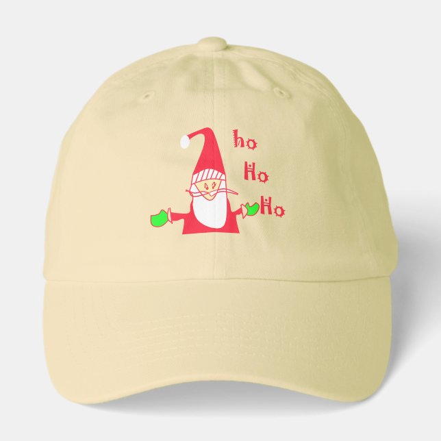 Humorous Santa Mouse: Unique Festive Art & Holiday Hat (Front)