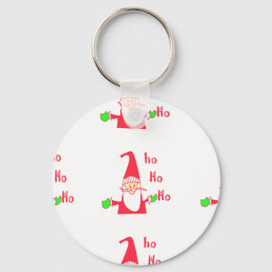 Humorous Santa Mouse: Unique Festive Art & Holiday Keychain