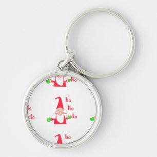 Humorous Santa Mouse: Unique Festive Art & Holiday Keychain