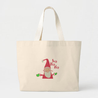 Humorous Santa Mouse: Unique Festive Art & Holiday Large Tote Bag