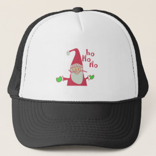 Humorous Santa Mouse: Unique Festive Art & Holiday Trucker Hat