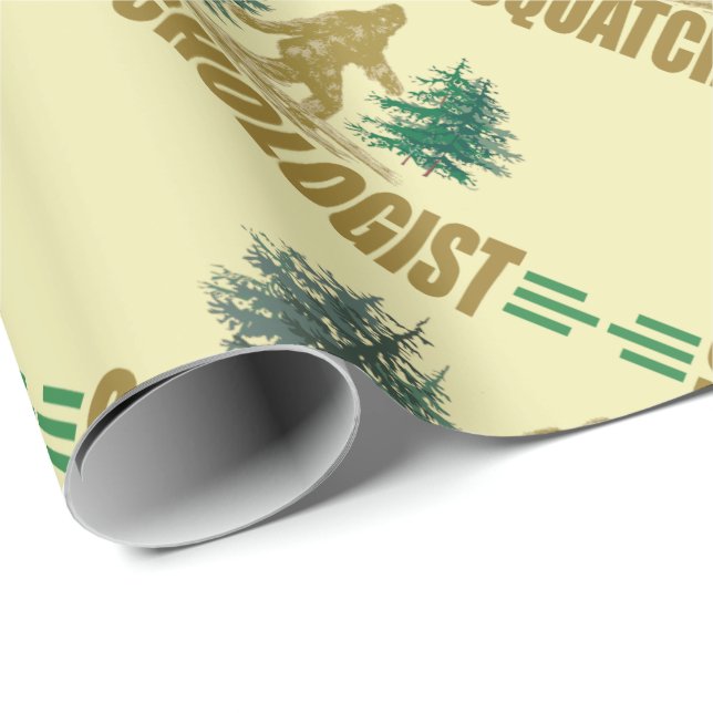 Humorous Sasquatch Wrapping Paper (Roll Corner)