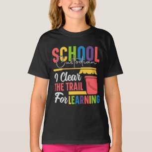 Humorous School Janitor Vectors, Inspirational Quo T-Shirt