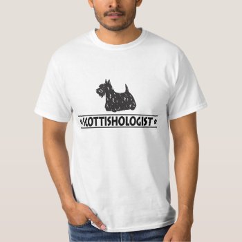 Humorous Scottish Terrier T-shirt by OlogistShop at Zazzle