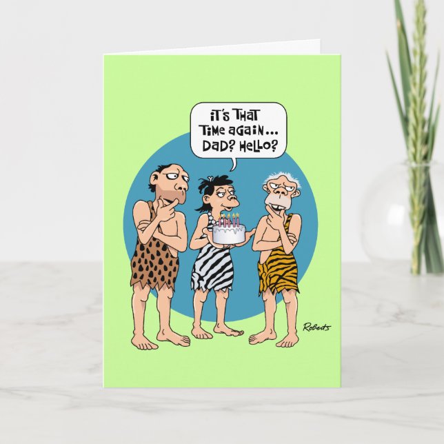 Humorous Senior Dad Birthday Card (Front)