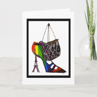 Humorous Shoe and Purses Birthday Card