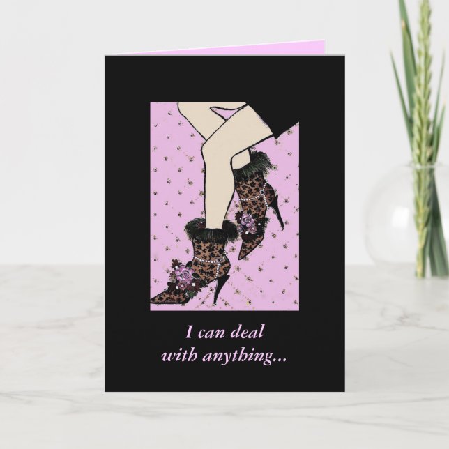 Humorous Shoe Lover Card (Front)