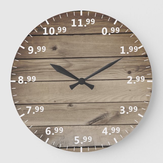 Humorous Shop Pricing Clock - Shopper Time Humor (Front)