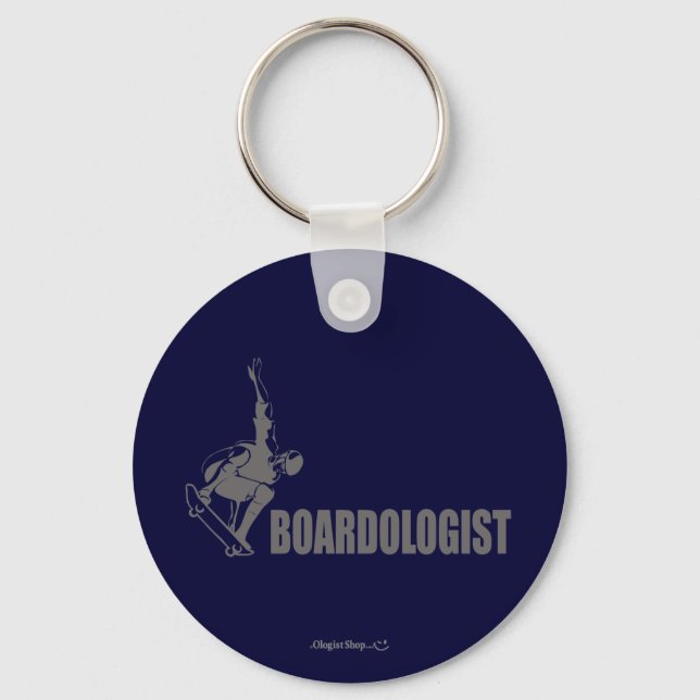 Humorous Skateboarding Keychain (Front)