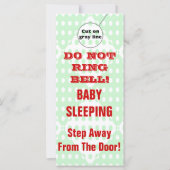 Humorous Sleeping Baby Door Hangers Doorhanger (Front)