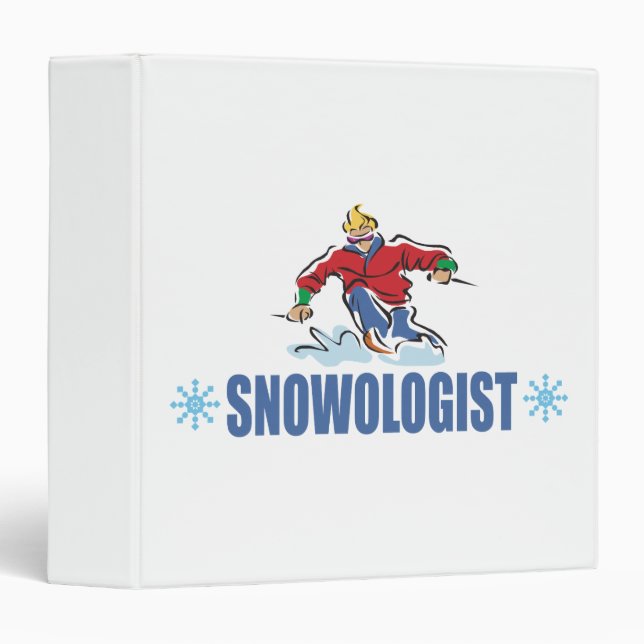 Humorous Snow Skiing Binder (Front/Spine)