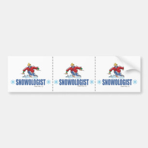 Humorous Snow Skiing Bumper Sticker