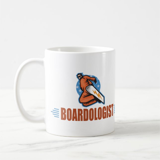 Humorous Snowboarder Fun Snowboarding Winter Sport Coffee Mug (Left)
