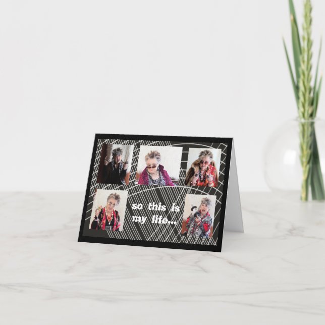 Humorous So this is Life Folded Greeting Card (Front)