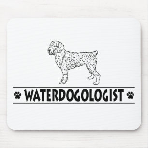 Humorous Spanish Water Dog Mouse Pad